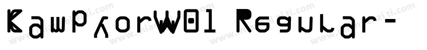 CamphorW01 Regular字体转换